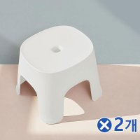 모던 베이직 욕실의자 화이트x2개 욕실용의자