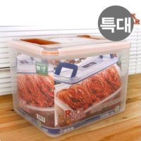 락스타 투핸들 밀폐용기 20L 특대 1P 반찬통 플라스틱 용기