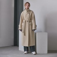 무아르보 OVERSIZED TRENCH COAT CREAM