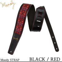 무디 Moody 스트랩 Leather Hippie 2 5인치 STD BK RD