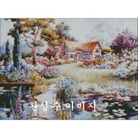 sun 평화로운집 - 실로하는 십자수패키지 SF-N12