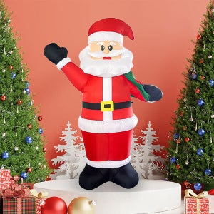 굿바이 에어 산타 풍선 1.95m / 크리스마스 대형 산타 에어벌룬 야외 카페 장식