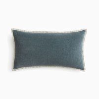 웨스트엘름 웨스트 엘름 west elm 클래식 코튼 벨벳 쿠션커버 오션 12X21