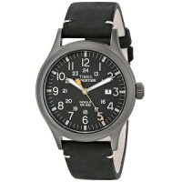 타이맥스 Timex 익스페디션 스카우트 남성용 손목시계 가죽 스트랩 TW4B01900