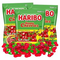 Haribo Gummi Happy Cherries 하리보 체리맛 젤리 142g x3팩