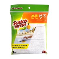 3M 순면 행주 3매입 30x30 면행주 물수건 주방행주