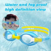 Waterproof Silicone Kids Swim Goggles Anti Fog No Leak Swiming Children Goggles Adjustable Swimming