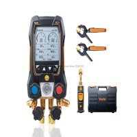 Testo 557s 스마트 키트 4 밸브 디지털 매니폴드 게이지 무선 클램프 온도 프로브 0564