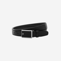 몽블랑 플레이트 버클 사피아노 레더 벨트 Montblanc Plate Buckle Saffiano Leather Belt