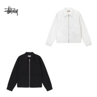 스투시 오버다이드 집 워크 자켓 본 STUSSY OVERDYED ZIP WORK JACKET