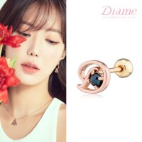 DIAME 다이아미 다이아미 임수향착용 로즈 원석피어싱 외짝 F UGDE0833B