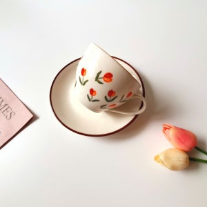 [Best] 빈티지튤립 커피잔세트, 미야세라믹(Miya Ceramic)