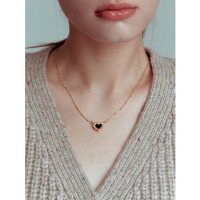 플로움 Rose Vine Necklace-Onyx