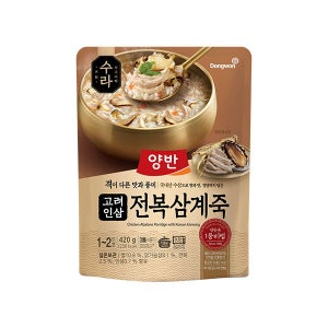 동원 양반 수라 고려인삼 전복 삼계죽 420g x 4개