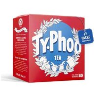 Typhoo 타이푸 티 홍차 티백 80개씩 12팩 총 960개