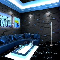 KTV 벽지 3D 입체 기술 인터넷 카페 배경 라이브 테마 전자 스포츠 호텔 장식 벽지