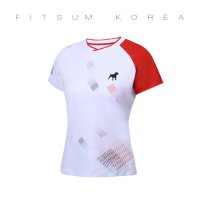 핏섬 여성 반팔 티셔츠 FITSUM 배드민턴복 FAT22FW-01