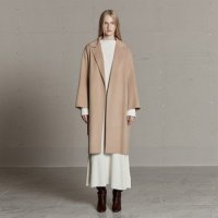 MUSEE 셀럽 NU MANET Cashmere Blended Handmade Coat Creamy Camel