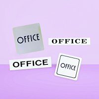 사무실도어 스티커 영문 OFFICE 문패 표지판 안내판