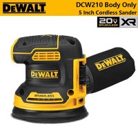 브러시리스 무선 랜덤 오비털 샌더 핸드헬드 가변 속도 진동 연마 목공 도구 DEWALT-20V DCW210B