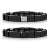 노미네이션 팔찌 GLAM 글램 BRACELET with 1 symbol finish carbon 239102