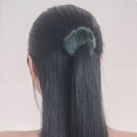 포스트루드 4 COLORS 밍크 곱창머리끈 MINK SCRUNCHIE