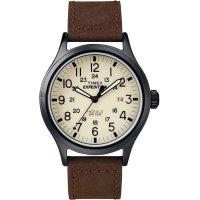 타이맥스 Timex 익스페디션 스카우트 남성용 손목시계 가죽 스트랩 T49963