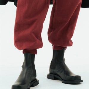 그리디어스 Solid Leather Chelsea Boots