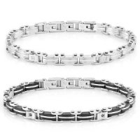 노미네이션 팔찌 STRONG 스트롱 bracelet ed in steel and diamonds 028313