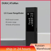 DUKA ATuMan-LS5 레이저 거리 측정기 터치 스크린 40M 전기 디지털 눈금자 테이프 측정 도구