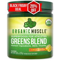 Organic Muscle 슈퍼푸드 분말 그린블렌드 270g