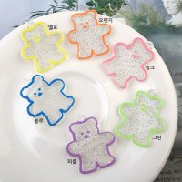 싼비즈 6770 아크릴펜던트 곰곰이 27x31mm 1개