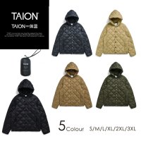 타이온 남자 여자 후드 경량 패딩 다운 자켓 TAION-106BCI