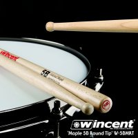 Wincent Maple 5B Round Tip 드럼스틱 W-5BMRT