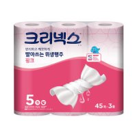 크리넥스 크리넥스 빨아쓰는 위생행주 핑크 45매-3롤