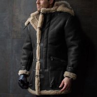 남자 남성 무스탕 용 시어링 코트 겨울 재킷 싱글 브레스트 후드 클래식 앰프 204