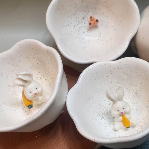 🚀당일출고🐰잔망토끼한잔🍶(2P), 윤니도예공방