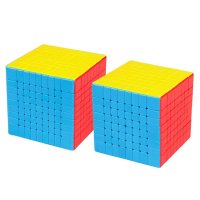 MOYU 스피드 큐브 Meilong 매직 스티커리스 4x4 5x5 6x6 7x7 8x8 퍼즐 장난감 선물