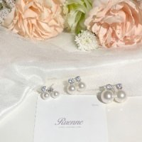 루엔느 오스트리아 진주 크리스탈 귀걸이 Silver925 Wedding earring