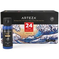 ARTEZA Fabric Paint 아테자 패브릭 페인트 칼라 섬유 의류용 물감 프리미엄 57g 24개입