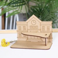 키득키득 우드공예 MDF DIY 작품데코 탁상선반 SCHOOL 학교