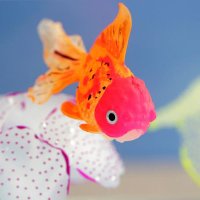 어항꾸미기 형광 인공 금붕어 물고기 해파리 정원 조경 가짜 물고기 품