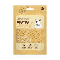 [바우와우코리아] 바우와우 강아지 간식 치즈볼 100g