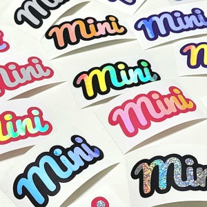 🩷1+1 토퍼 네임스티커🩷 홀로그램 텀블러 응원봉, 미니문