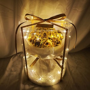 금 꽃 장미 꽃다발 아내 부모님 결혼기념일 생일 선물, Art홀릭