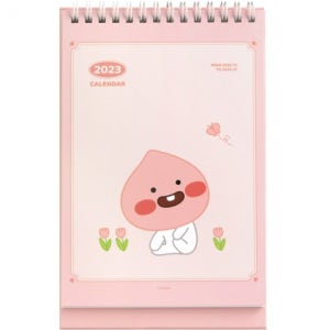 4800 카카오프렌즈 리틀프렌즈 세로형 스몰 탁상용 캘린더 2023년 - 어피치 / 달력 / 플래너
