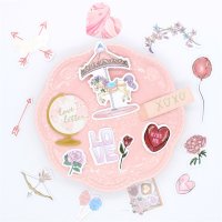 55pcs 스티커 DIY scrapbooking 앨범 정크 저널 해피 플래너 장식 스티커