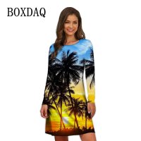 Hot Clothing Natural Scenery 3D Print Dresses