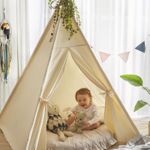 [데코뷰] 내츄럴 면 인디언 텐트