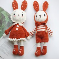 토끼인형 애착 인형 뜨개질 재료 키트 diy 코바늘 손뜨개질 A